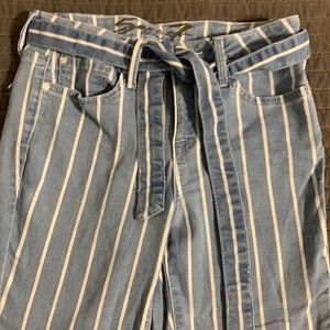 Seven brand striped skinny jeans
